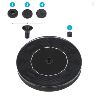 M&S 6V 1W Solar Powered Fountain Free Standing Solar DIY Birdbath Fountain Pump Outdoor Floating Water Fountain Panel Kit for Fish Tank Small Pond Garden Patio Lawn Pool