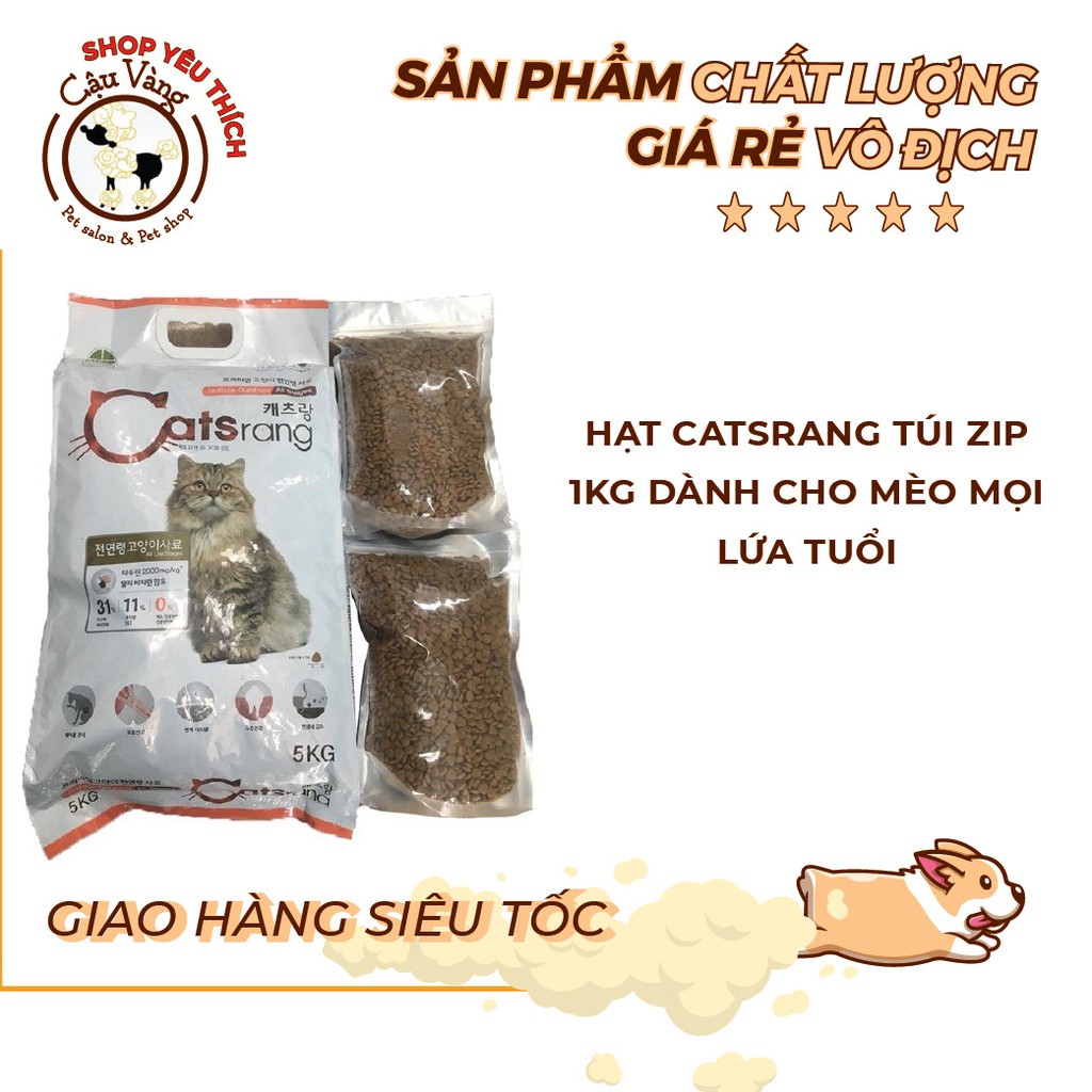 GIÁ RẺ BẤT NGỜ CATSRANG CHO MÈO MỌI LỨA TUỔI  DATE XA GIÁ RẺ( 1KG)