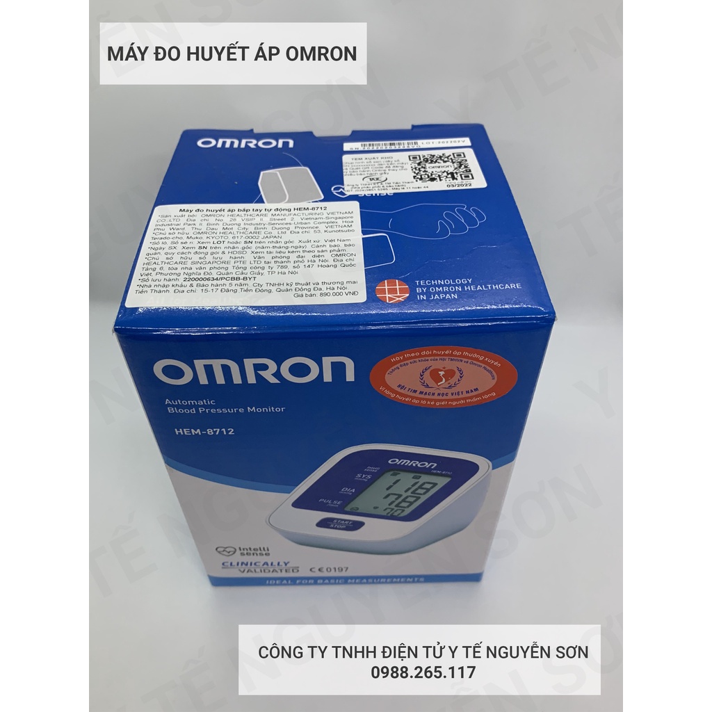 Máy đo huyết áp Omron HEM-8712