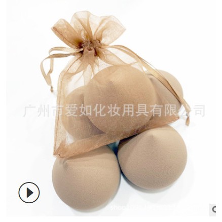 Bông mút trái đào kèm túi đựng mềm mịn cao cấp Q3