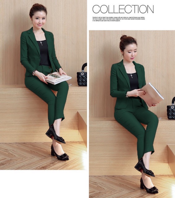 Set bộ vest công sở size S M L XL (quần tây + áo vest) kèm ảnh thật cam kết chất đẹp | BigBuy360 - bigbuy360.vn