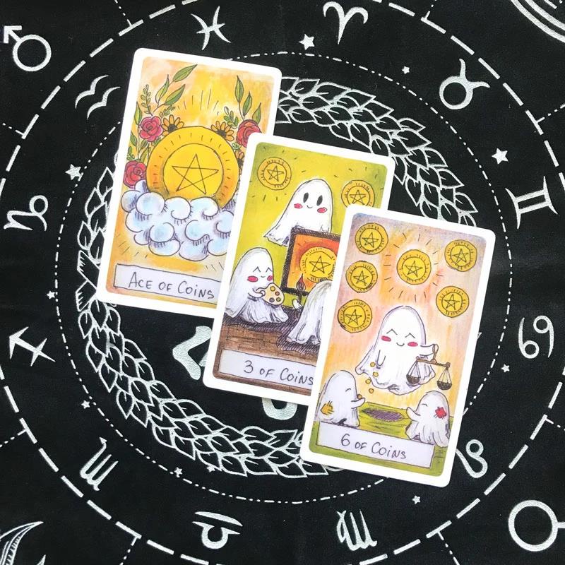Cute Ghost Tarot 10.3x6 cm Card Games