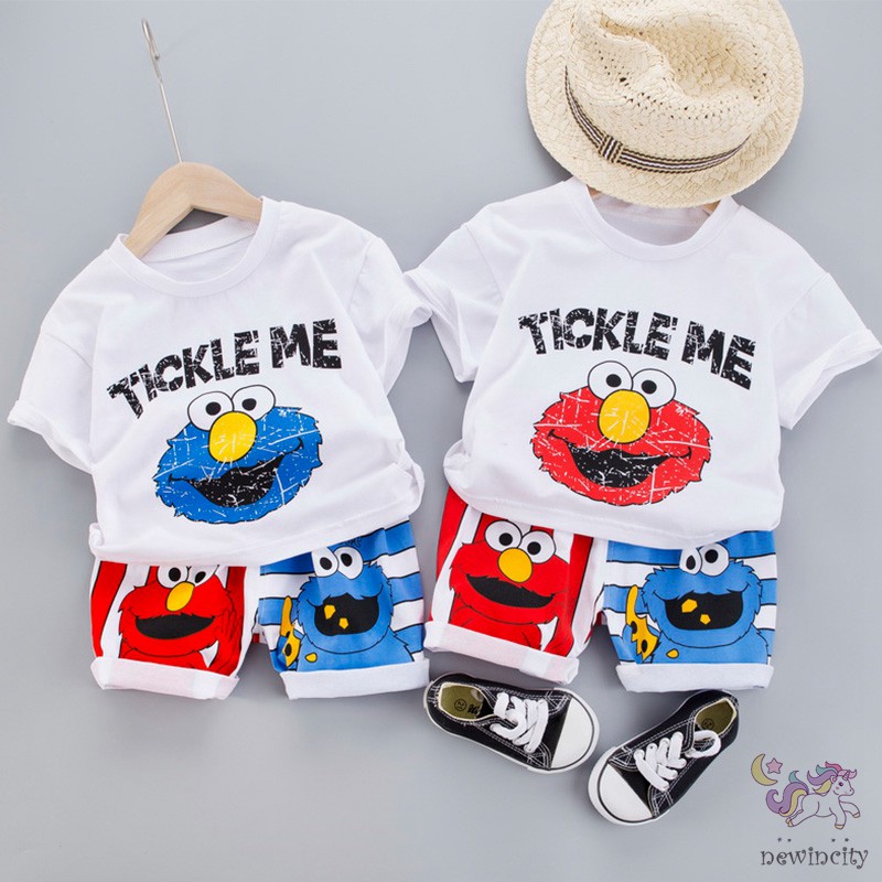 Bộ áo thun tay ngắn + quần short cho bé trai