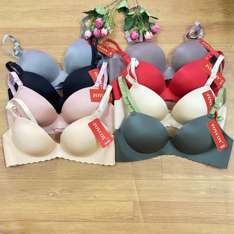 Combo 3 áo su đúc trơn không gọng nâng ngực 3 phân