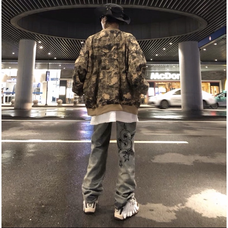 Áo Khoác BOMBER Họa Tiết Rằn Ri Độc Lạ, Áo Khoác Hot Trend Mùa Đông 2022 Tao.baotrend.Hn