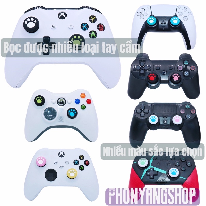 Núm Bọc Analog cho tay cầm Switch/ Xbox/ PS - Bàn chân mèo