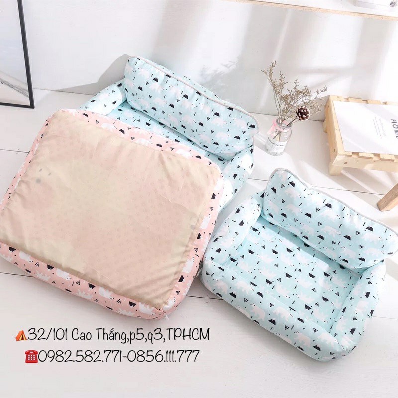 nệm ngủ cho thú cưng giá rẻ không dính lông có 2 size