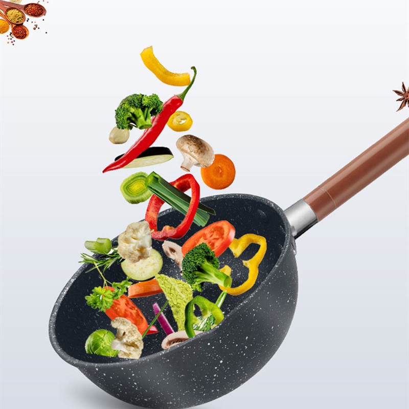 【In Stock】Japanese Aluminium Snow Pan Black Non Stick Baby Pot Hot Milk Noodle Cooking Pot Soup Pot Induction Cooker