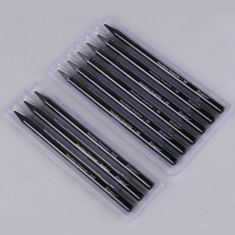 Bút Chì Than Chì 3 / 6X Màu Đen Cho Học Sinh