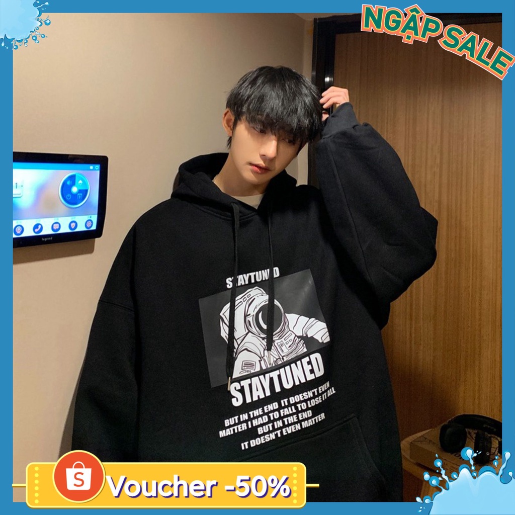 Áo Hoodie nam nữ phong cách ovesize nỉ siêu đẹp vải dày from rộng Unisex | BigBuy360 - bigbuy360.vn