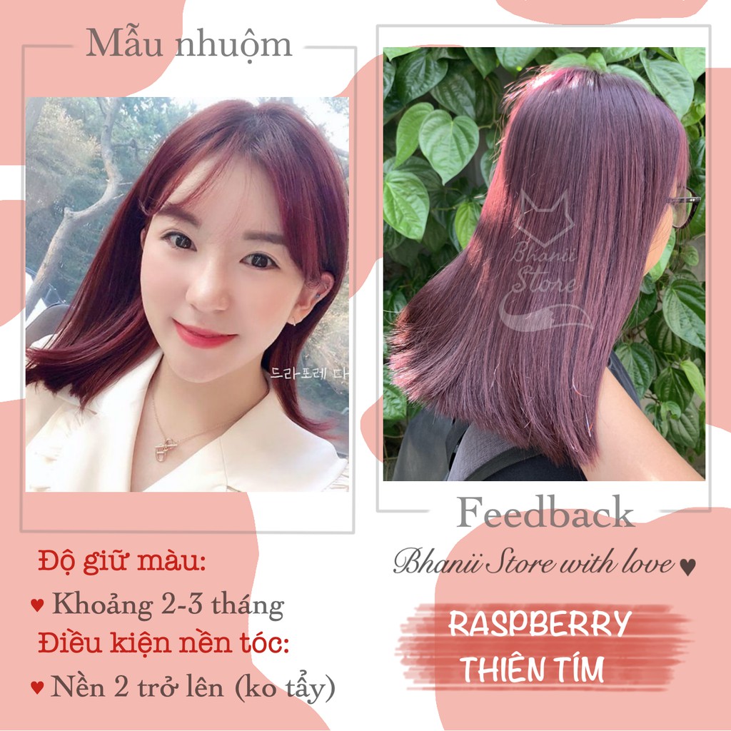 Thuốc nhuộm tóc Đỏ Phúc Bồn Tử - Raspberry KHÔNG TẨY bhanii store | BigBuy360 - bigbuy360.vn