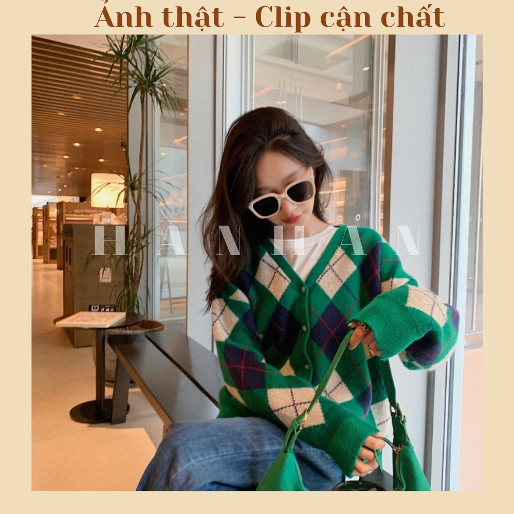Áo khoác cardigan nữ len dày nâu vintage phong cách ulzzang Hàn Quốc C4 | BigBuy360 - bigbuy360.vn