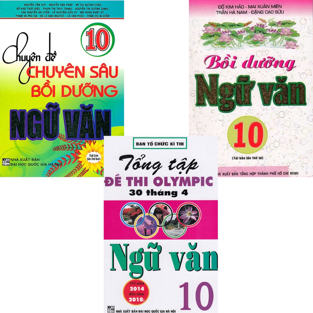 Sách - Combo Chuyên Đề Bồi Dưỡng Ngữ Văn 10 , Tổng Tập Đề Thi Olympic 30 Tháng 4 Ngữ Văn 10 , Bồi Dưỡng Ngữ Văn 10