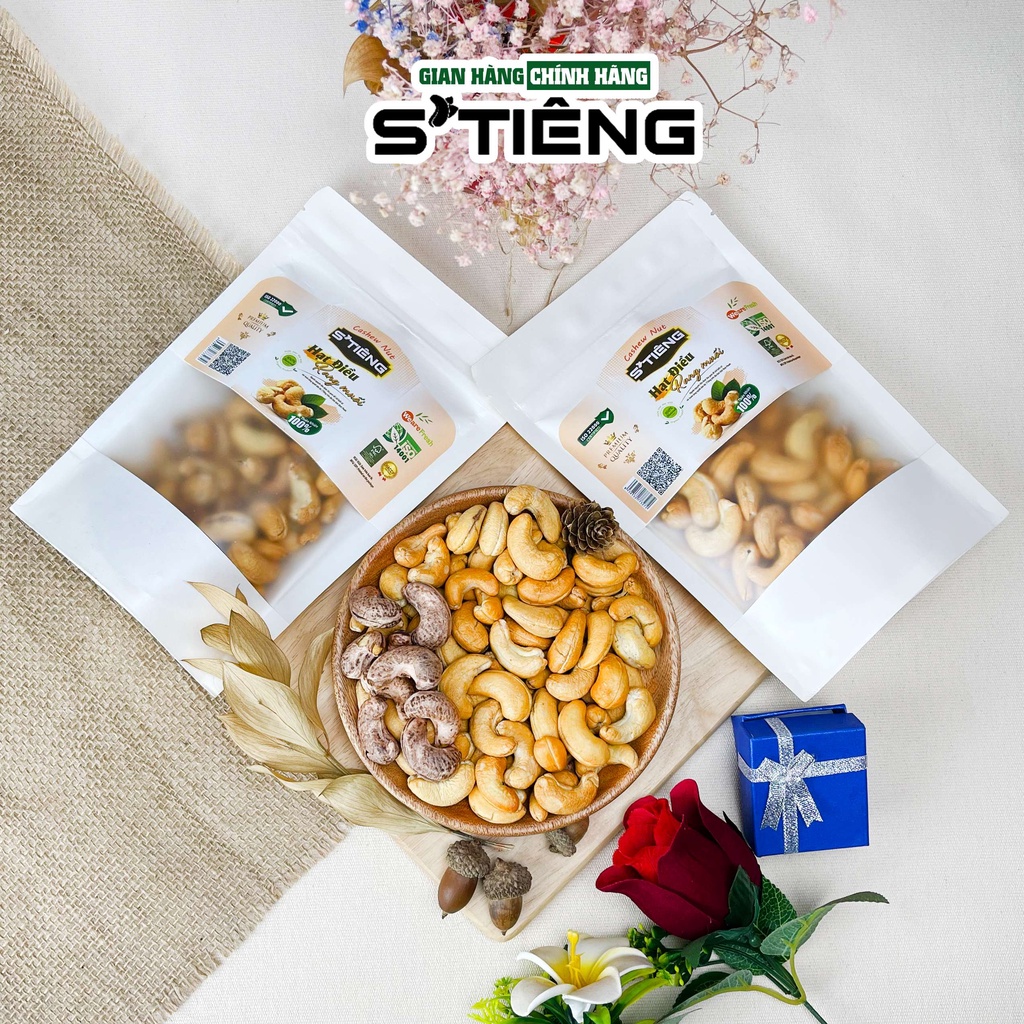 500Gr Hạt Điều Rang Muối STIÊNG Nguyên Hạt SẠCH VỎ Loại A