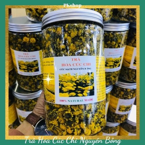 Trà Hoa Cúc Tiến Vua Thượng Hạng 100G, Hoa Cúc Chi Vàng Sấy Khô Pha Mật Ong Để Detox, Thải Độc, Thanh Nhiệt, Ngủ Ngon