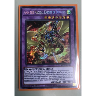 Thẻ bài yugioh Gaia the Magical Knight of Dragons - MP21-EN124 - Prismatic Secret Rare 1st Edition