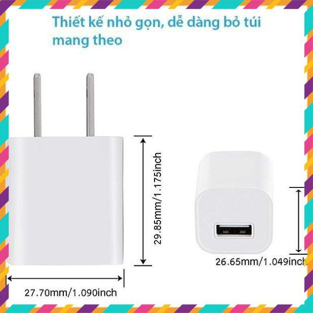 [Giá Rẻ] Cục sạc/ Củ sạc iPhone/USB/Adroid A21 tương thich mọi thiết bị qua cổng USB