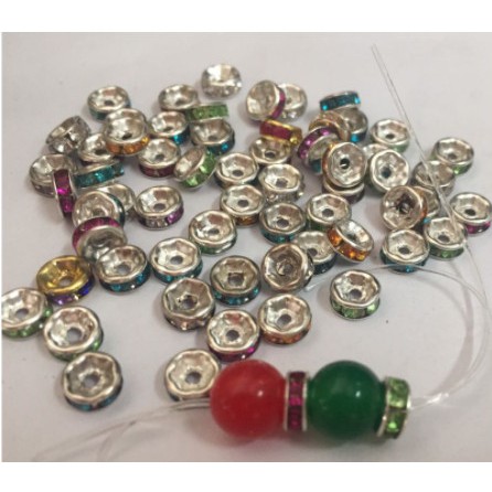 Gói 5-10-20 Charm đệm hạt 6mm đủ màu