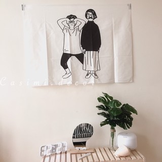 [FOLLOW NHẬN MÃ] Tranh vải Making Fun treo tường trang trí phòng VINTAGE xinh xắn phong cách Hàn Quốc Casimi Decor