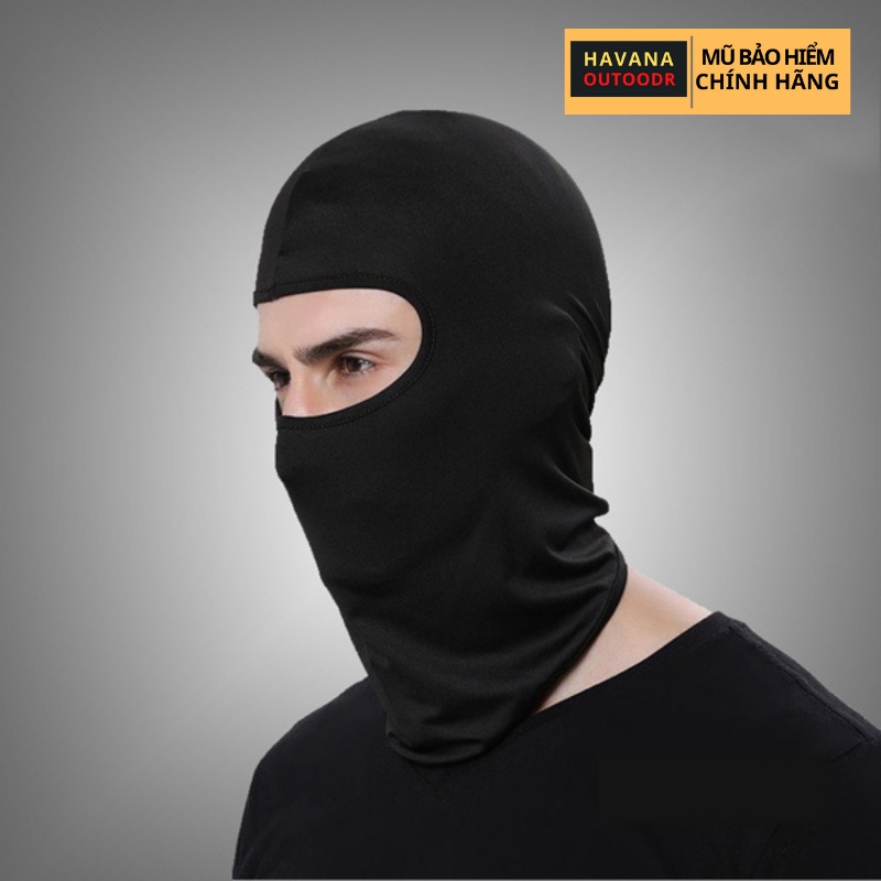 Khăn Trùm Mặt Ninja - Khăn Trùm Đầu Che Nắng Vải Mịn Co Dãn 4 Chiều, Thấm Hút Mồ Hôi Tốt Havana Store