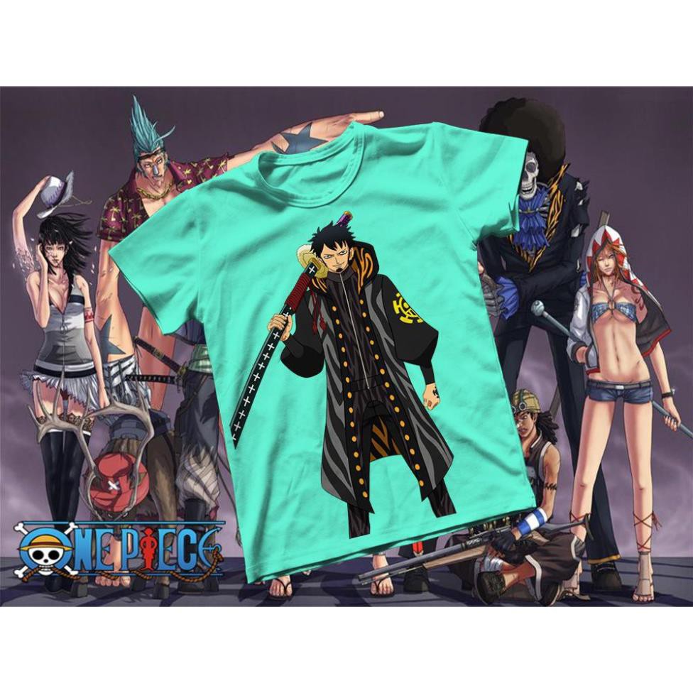 HOT -  Áo thun Cotton Unisex - Anime - One Piece - Bác sĩ tử thần Law / có size cho trẻ em