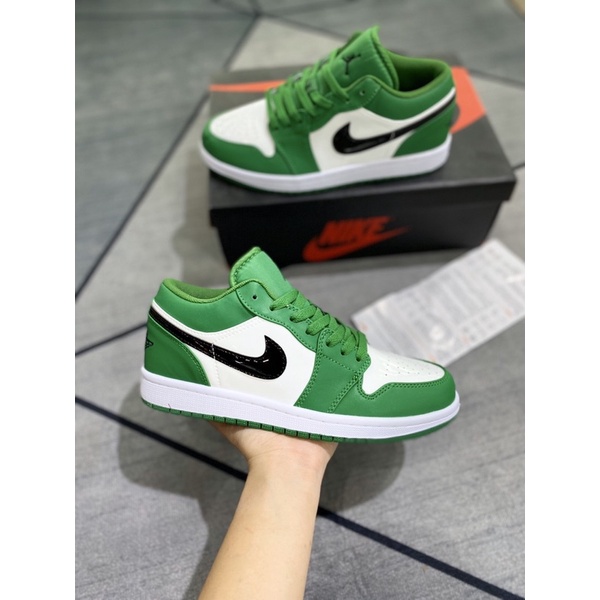 GIÀY JD1 LOW PINE GREEN XANH LÁ DA BÓNG LAI AU