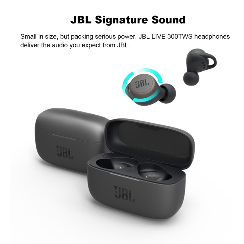 JBL LIVE 300TWS Tai nghe nhét trong không dây thực sự với Môi trường thông minh + Phiếu mua hàng JINJJA CHICKEN SGD10