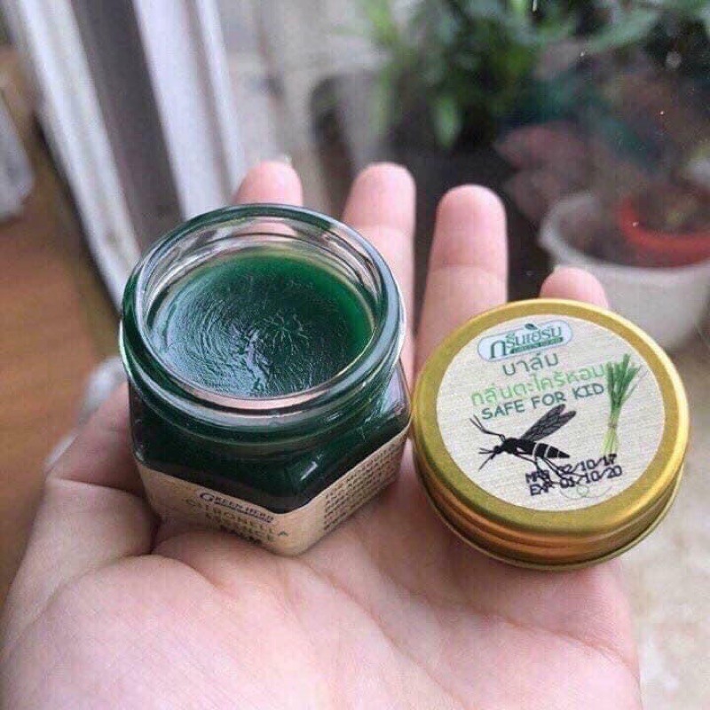 Dầu cù là thảo dược Green Balm Mosquito Brand Thái Lan thoa trị muỗi đốt, côn trùng cắn