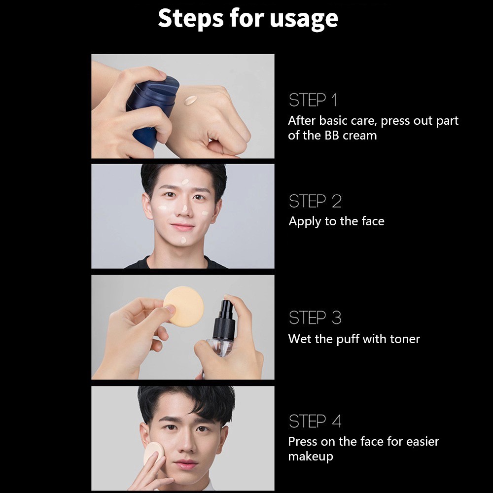 [CHÍNH HÃNG] Kem Nền BB BLUEMAN Che Khuyết Điểm 3 Màu Lựa Chọn Dành Cho Nam 50g | BigBuy360 - bigbuy360.vn