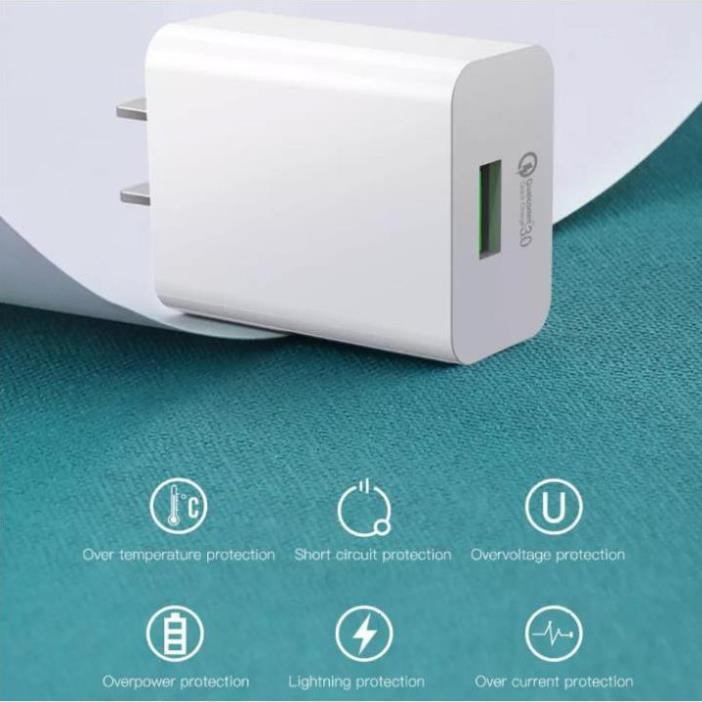 Combo Sạc Nhanh Qualcom 3.0 XO L36 - Tặng Kèm Cáp Micro USB ( Hoặc Type C)