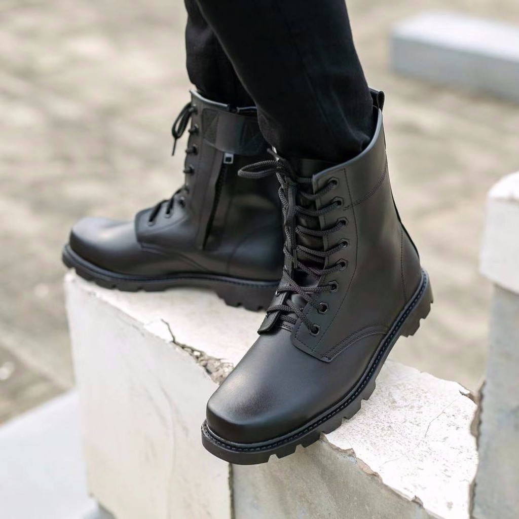 thể giày nam cao cấp ✸Giày mùa thu và mùa đông Martin Boots Giày cao Giày nam Lao động Chiến tranh công cụ Giày an