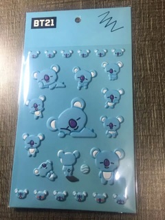 Sticker nổi 3D BT21