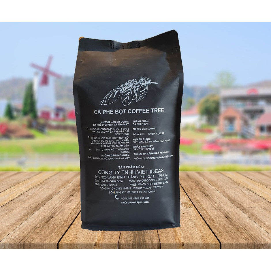 Cà phê 500gr Robusta 100% nguyên chất gu đậm hương nhẹ