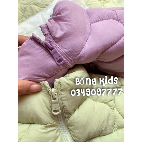 Áo Phao Mềm Bé Gái Trần Trám ZR