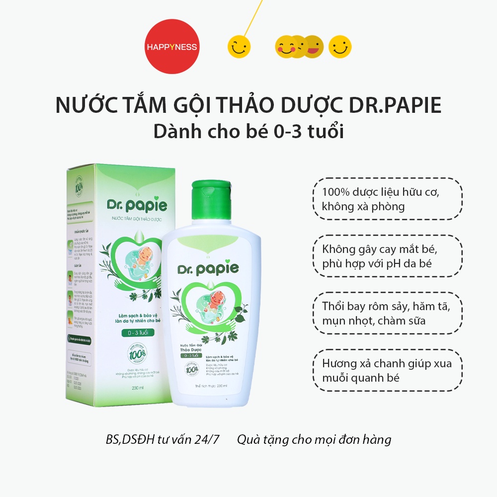 Gạc rơ lưỡi Dr Papie - Gạc răng miệng vệ sinh cho bé - Hộp 30 gạc