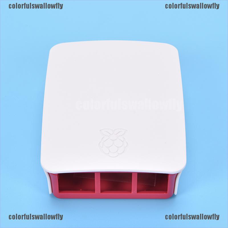 Colorfulswallowfly Red/White Official Raspberry Pi 3 Case for Raspberry Pi 3 Model CSF