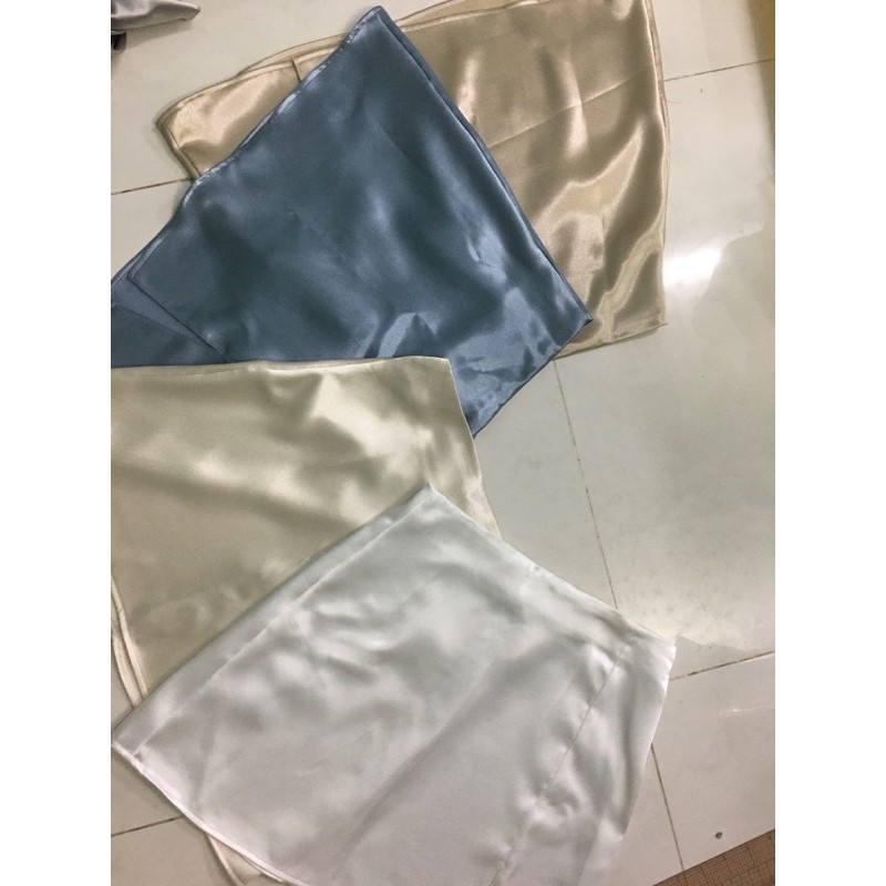 Chân váy lụa sẻ đùi video thật hình thật | BigBuy360 - bigbuy360.vn