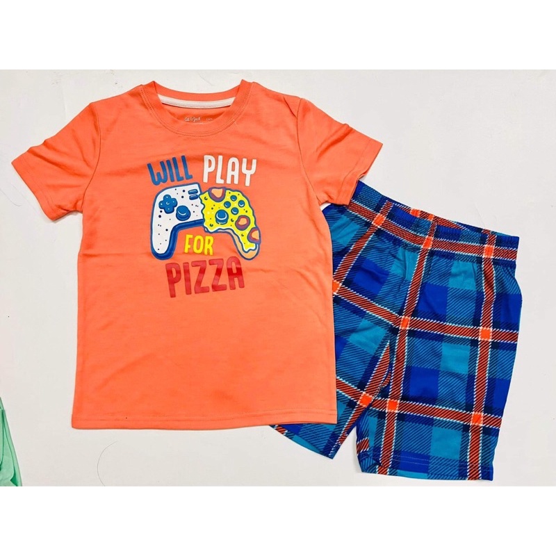 Bộ thun bé trai cat&amp;jack xuất xịn 4tuổi đến 16 tuổi (tầm 16kg đến 52kg)