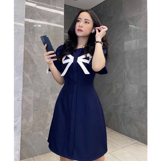 Đầm công sở thiết kế đẹp thời trang dáng chữ a tay ngắn thời trang công sở phù hợp đi làm đi tiệc – Lux W Fashion
