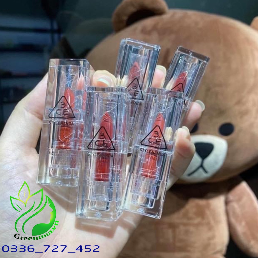 Son Thỏi 3CE Soft Matte Lipstick Over It Màu Cam Ánh Đỏ Thiết Kế Trong Suốt Lên Màu Bền Đẹp, Lâu Trôi