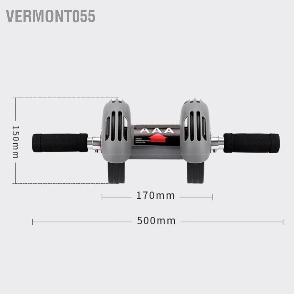 Có thể bán buôn Con lăn tập cơ bụng tự động Rebound Bánh xe đôi thể dục cho nam giới Nữ mới bắt đầu Trong nhà Ngoài trời Vermont055 Hàng giao ngay