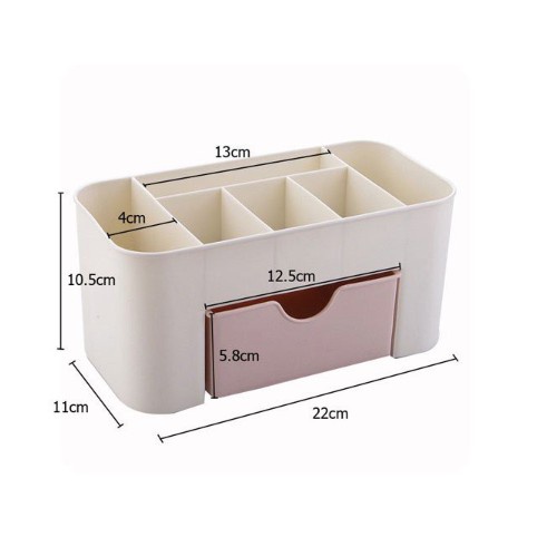 Kệ mỹ phẩm bằng nhựa mini có ngăn kéo tiện dụng