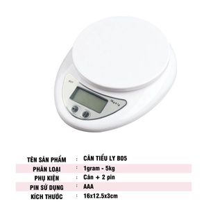 Cân Tiểu Ly,Cân Tiểu Ly Nhà Bếp ( Tặng Kèm Pin)