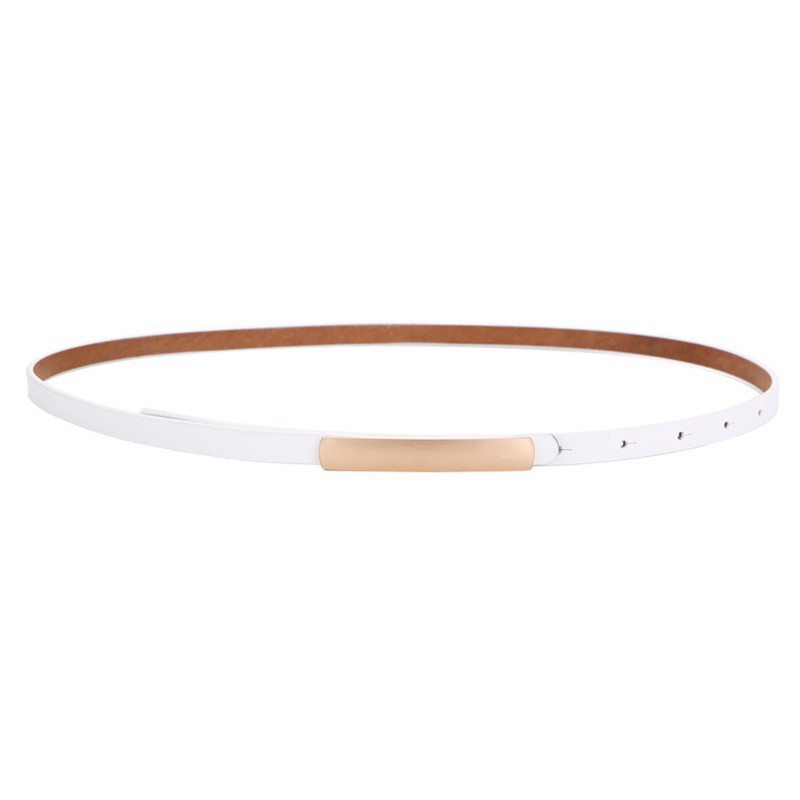 Thắt lưng nữ bản nhỏ Aluvi, kiểu đai váy nữ đẹp, dùng nịt váy đầm, chất liệu da bò thật cao cấp - TN