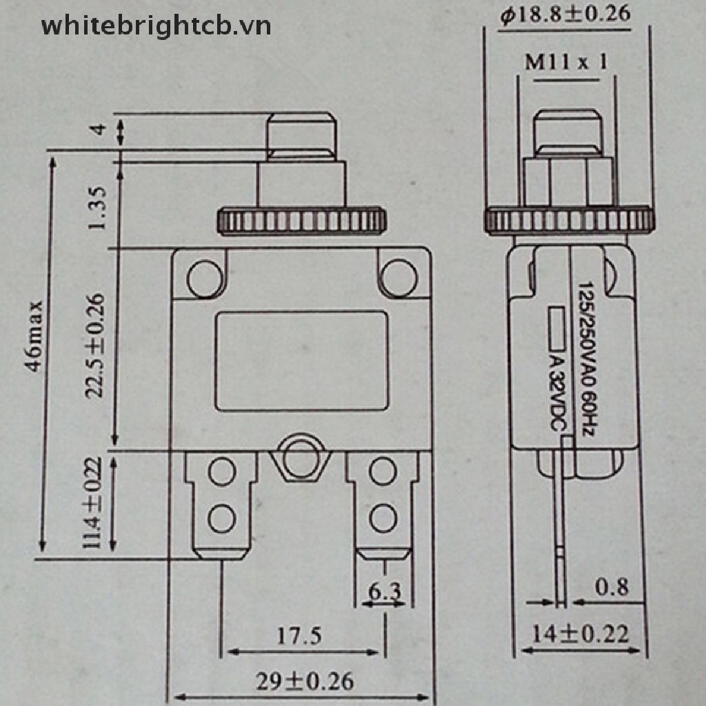 Cầu Chì Bảo Vệ Quá Tải 3A 4A 5A 6A 8A 10A 15A 20A 30A