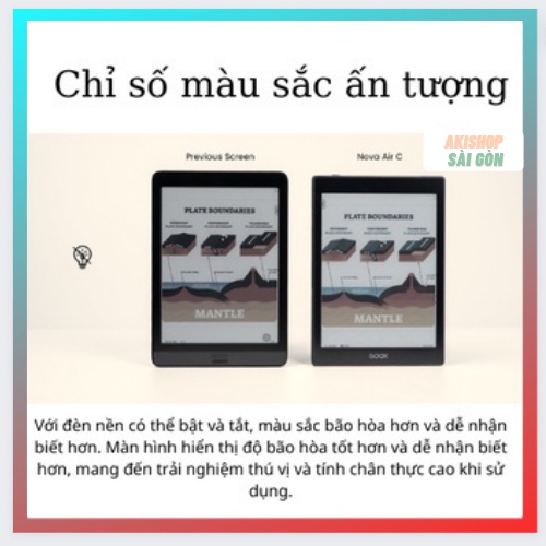 Máy đọc sách ONYX BOOX Nova Air C 32 GB chính hãng Akishop Sài Gòn