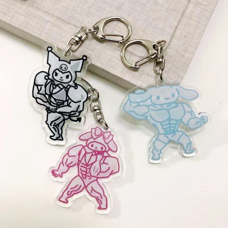 SANRIO Mới Móc Khóa Họa Tiết Kuromi Dễ Thương Bắt Mắt