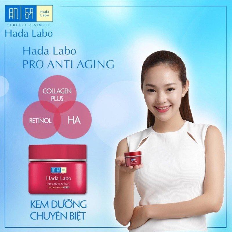 Kem Dưỡng Chuyên Biệt Chống Lão Hóa Hada Labo Pro Anti Aging A Lifting Cream Chính Hãng 50g - Màu Đỏ