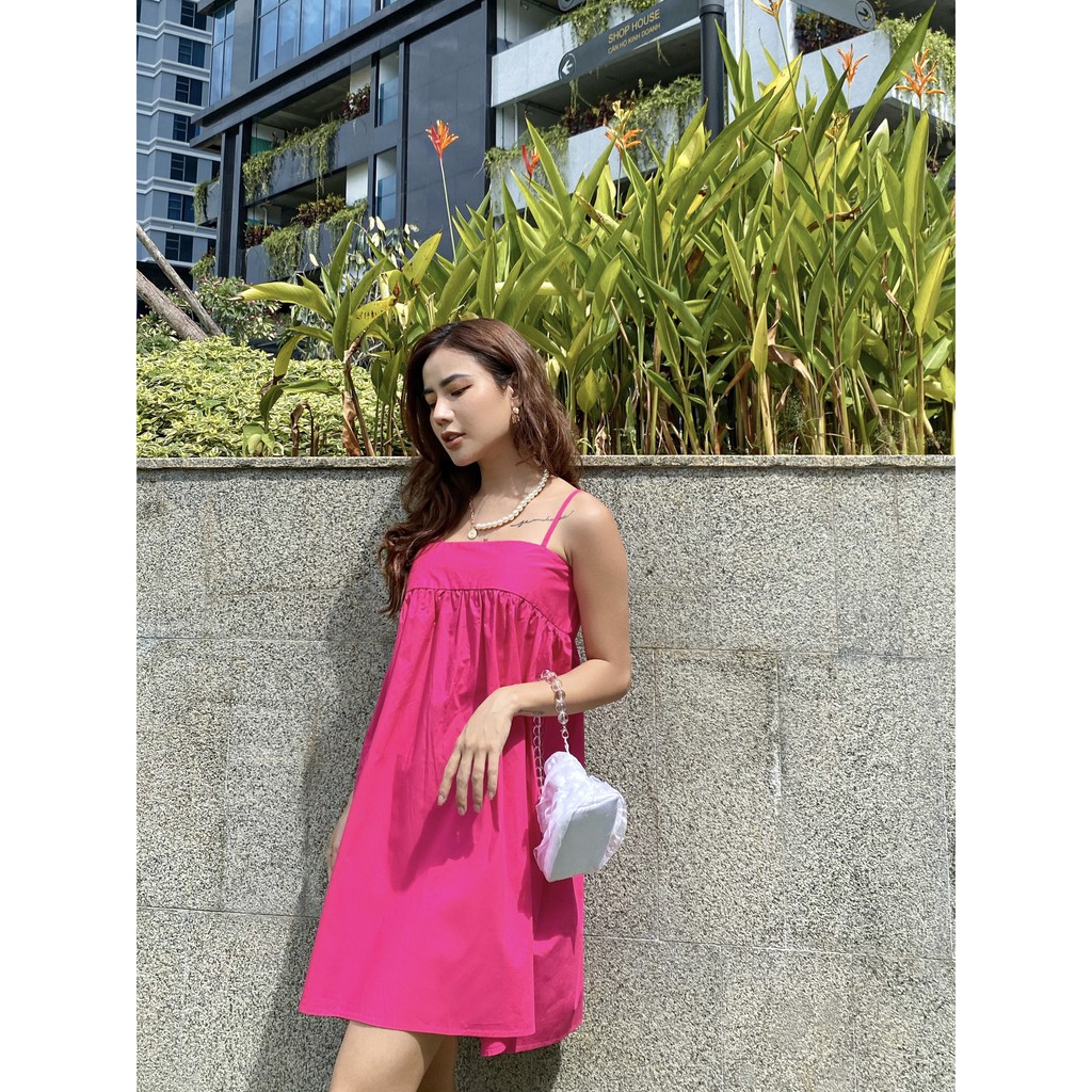 YU CHERRY | Đầm hai dây nữ ngắn Cami Ellipse Dress YD138