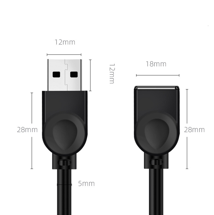 Dây Cáp Mở Rộng Usb 2.0 0.5m / 1m / 1.5m / 3m / 5m